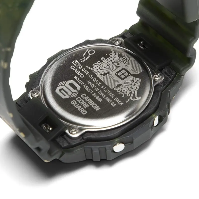 Casio G-Shock DWE-5600CC-3 Carbon Core Guard Camouflage Men's Watch